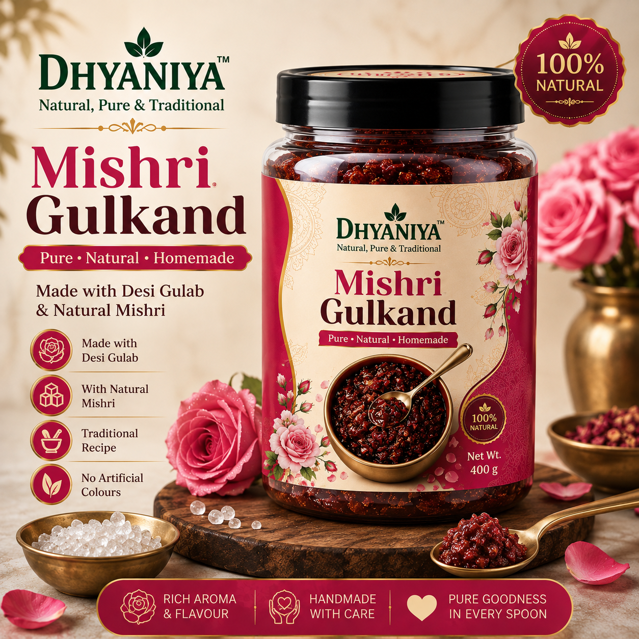 DHYANIYA Mishri Gulkand - Image 3