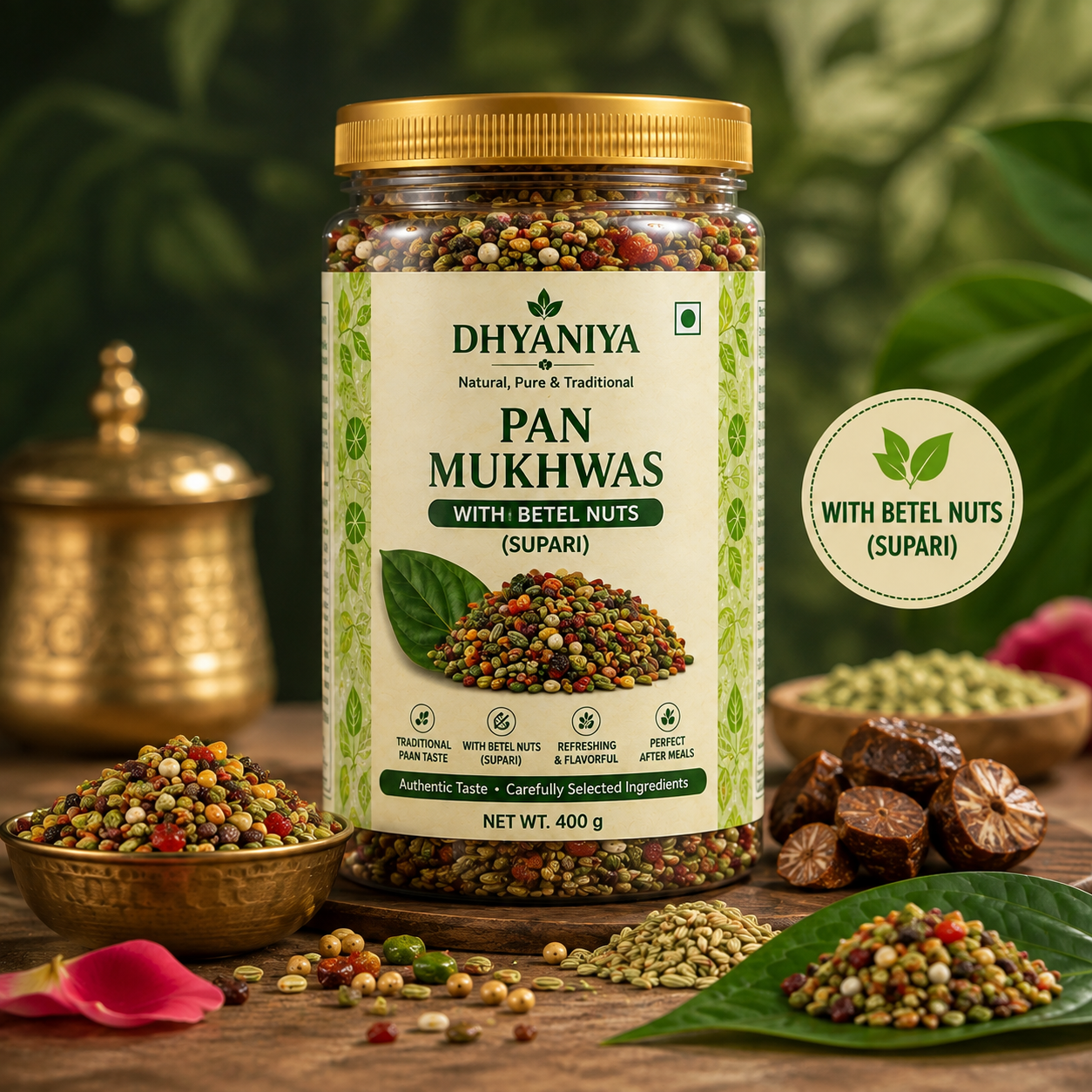DHYANIYA Pan Mukhwas With Betel Nuts (Supari)