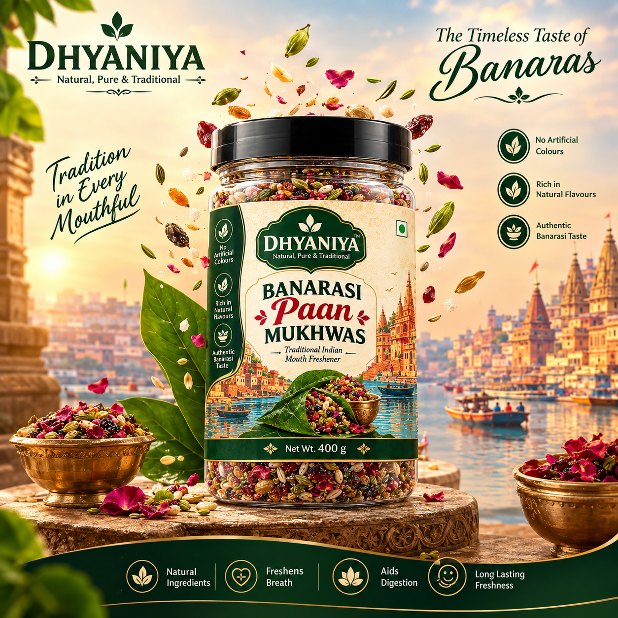 DHYANIYA Banarasi Mukhwas 400g | Traditional Mouth Freshener - Image 5