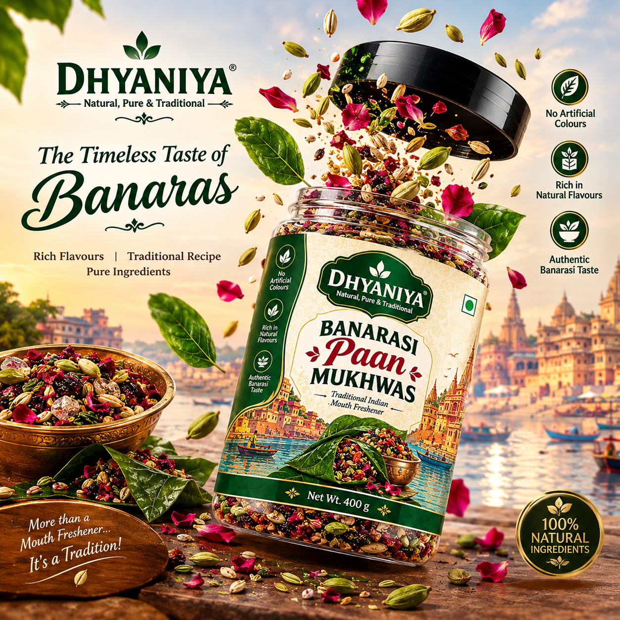 DHYANIYA Banarasi Mukhwas 400g | Traditional Mouth Freshener - Image 4
